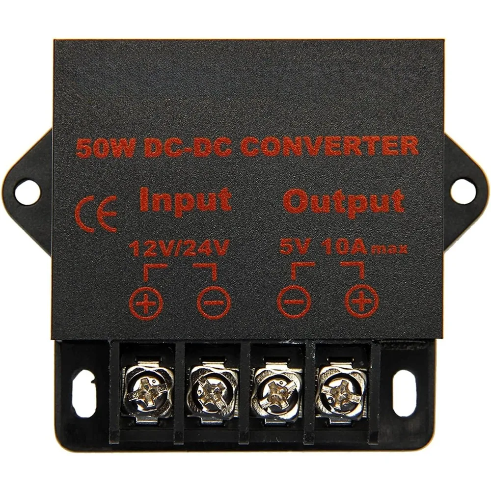 

DC/DC 12V/24V Step Down to 5V 10A Converter Voltage Regulator High-Efficiency Reducer Power Supply Transformer For Boats Trucks