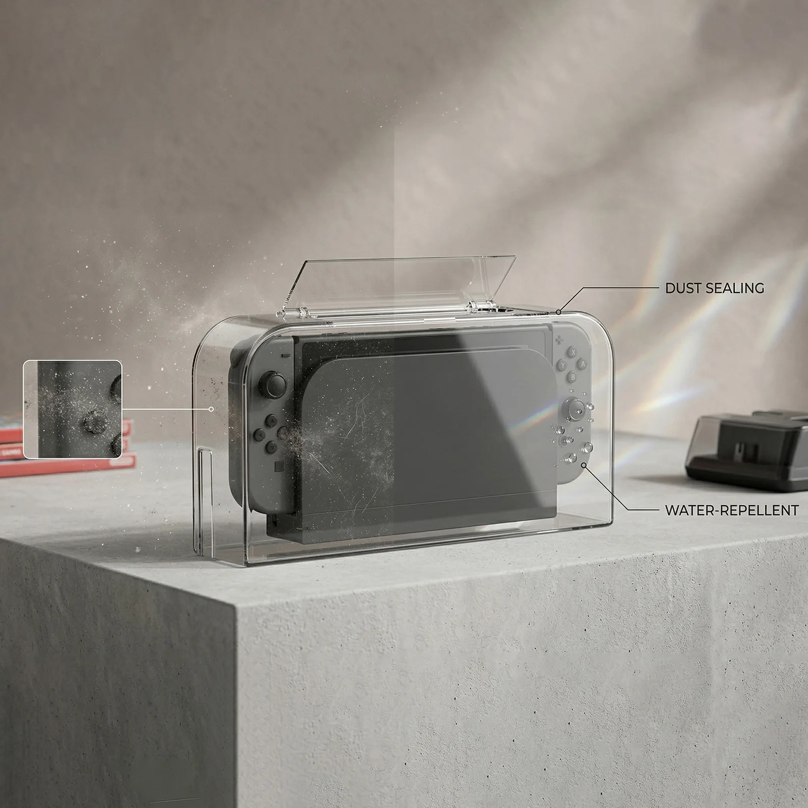 Boîtier de protection transpar - Gaming Console Display Case avis et prix