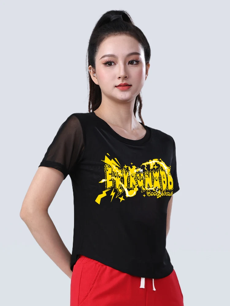 nouveau-t-shirt-de-sport-d'ete-pour-femme-a-manches-courtes-en-maille-respirante-pour-la-course-et-la-danse-en-polyester