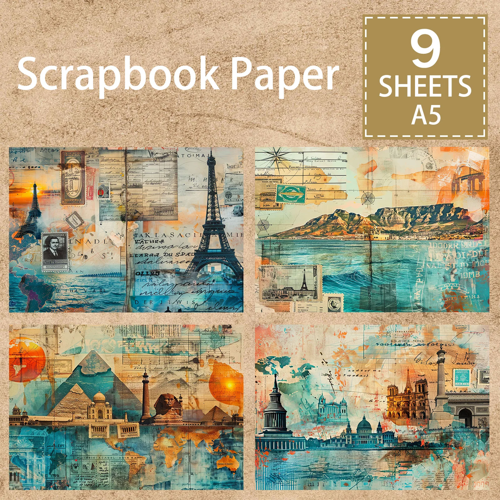 9 Sheets A5 Size Ei…