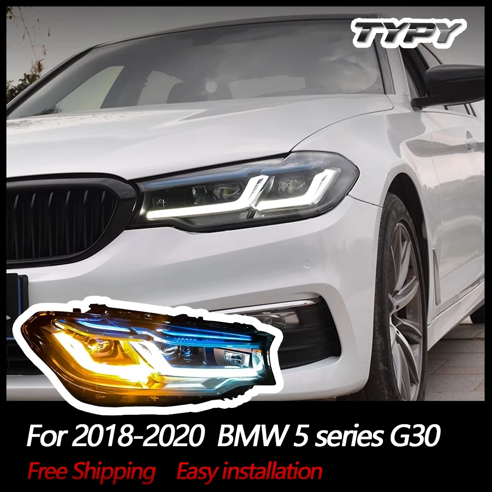 

TYPY Car Accessories For 2018-2022 BMW 5 series G30 Headlights G38 Projector Headlight Laser Front Lamp DRL Turn Signal