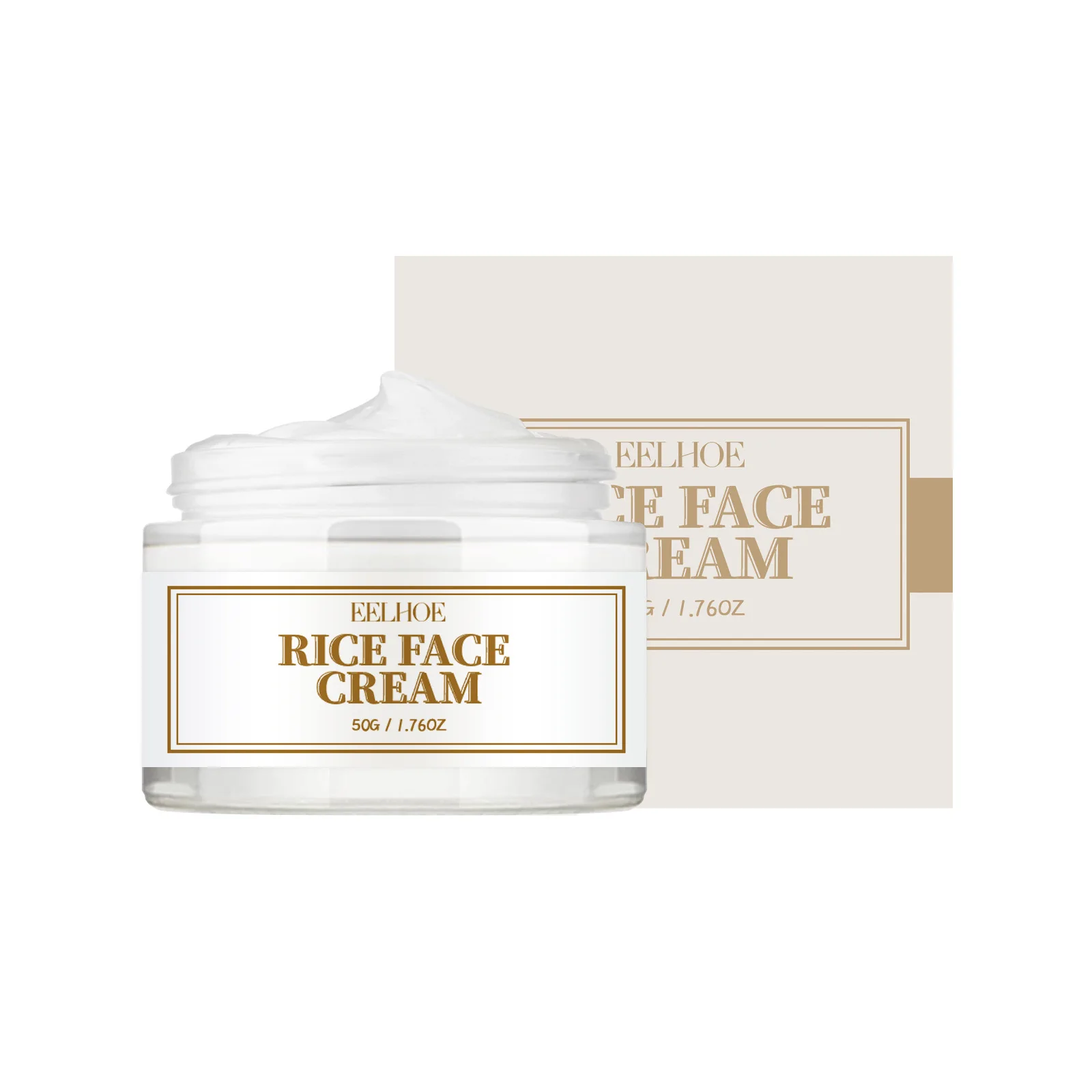 EELHOE White Rice Whitening Face Cream Anti Aging Fade Fine Lines Wrinkle Remover Lighten Pigment Nourish Moisturizing Skin Care