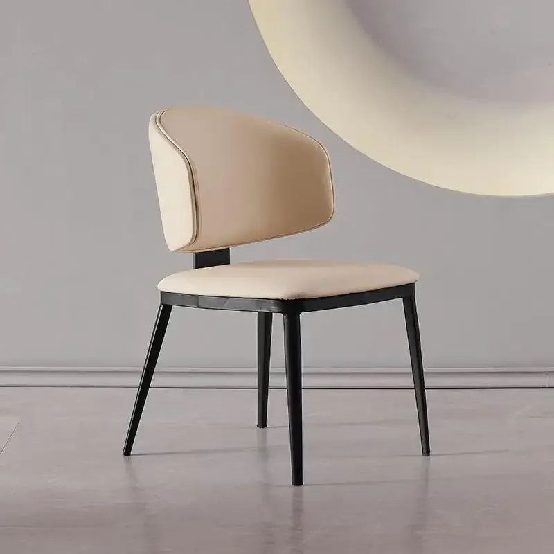 

Italian minimalist dining chair modern light luxury high-end household table hotels restaurants back