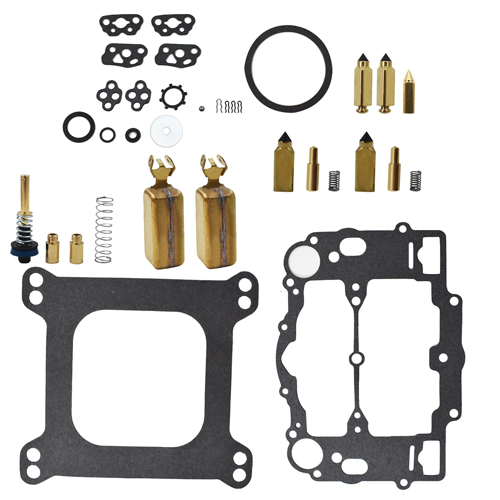 Carburetor Repair Kit Replacement for Weber Marine W-4 BBL Mercruiser 809064 with Floats 8M0120193