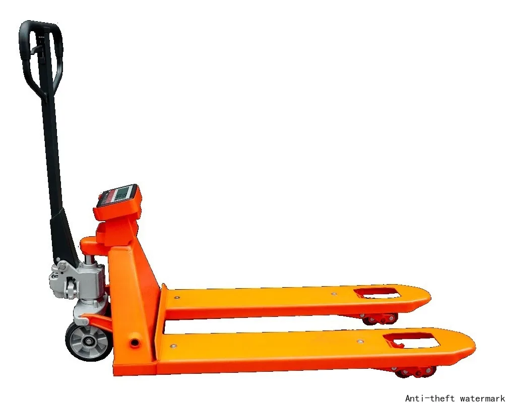 Hydraulic forklift 2000kg 2 tons Electronic forklift Weighing scale Pallet jack Weighing scale Pallet truck with weighing scale