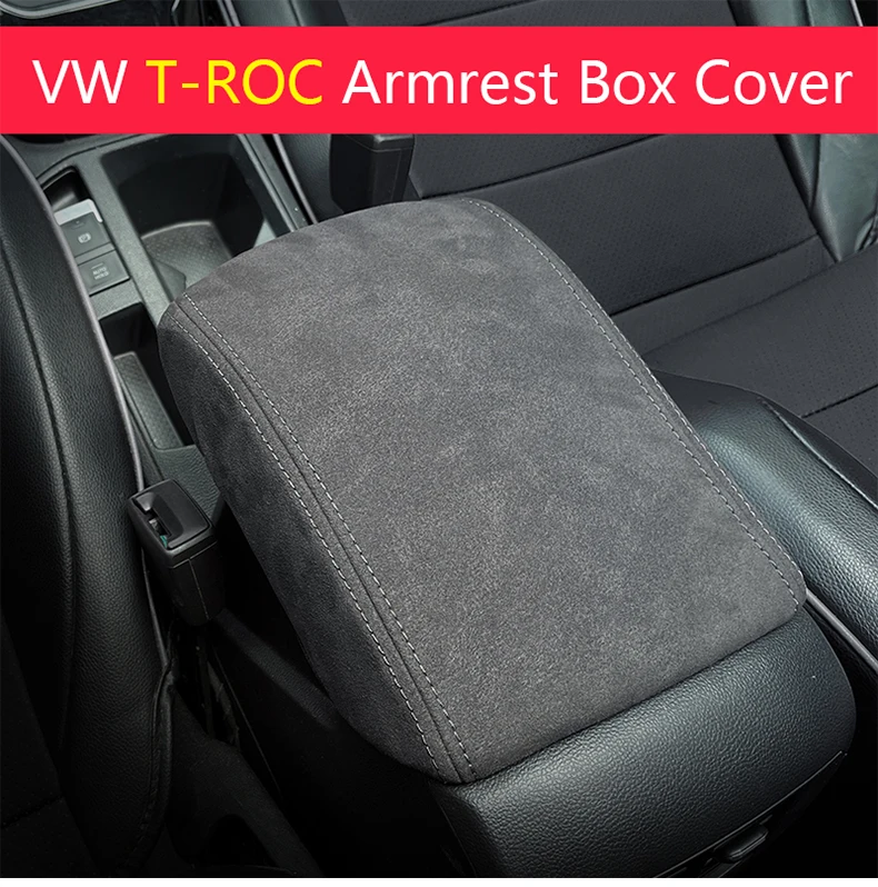 Für VW T-roc Troc 2019 2020 2021 2022 2023 Volkswagen Zubehör Armlehne Box Schutz Abdeckung Kissen Unterstützung Box armlehne Pad – Detail 1