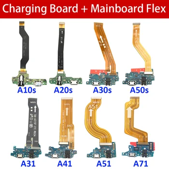 Yeni USB şarj portu Dock kurulu bağlayıcı ana anakart Flex kablo Samsung A10S A20S A30S A10S Samsung aa51 A71