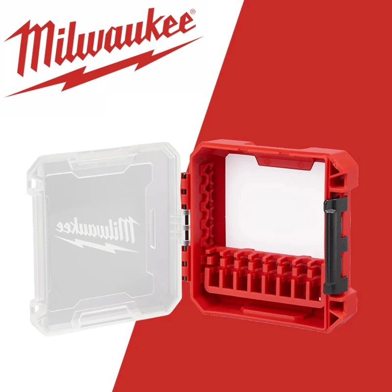 Milwaukee 48-32-9930 Impact Driver Accessory Cases Small-Scale Dustproof Durable Hard Shell Bit Spare Parts Storage Box