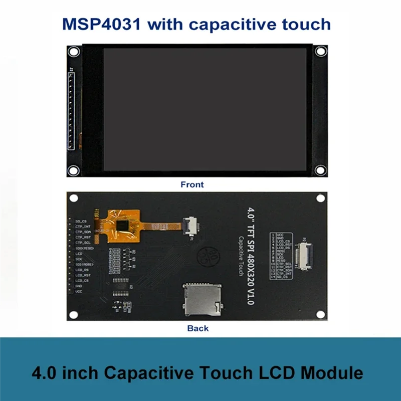 

B04C-TFT LCD Display 4.0 Inch 320X480 SPI Serial TFT LCD Display For ESP32/STM32/Arduino UNO&Mage2560