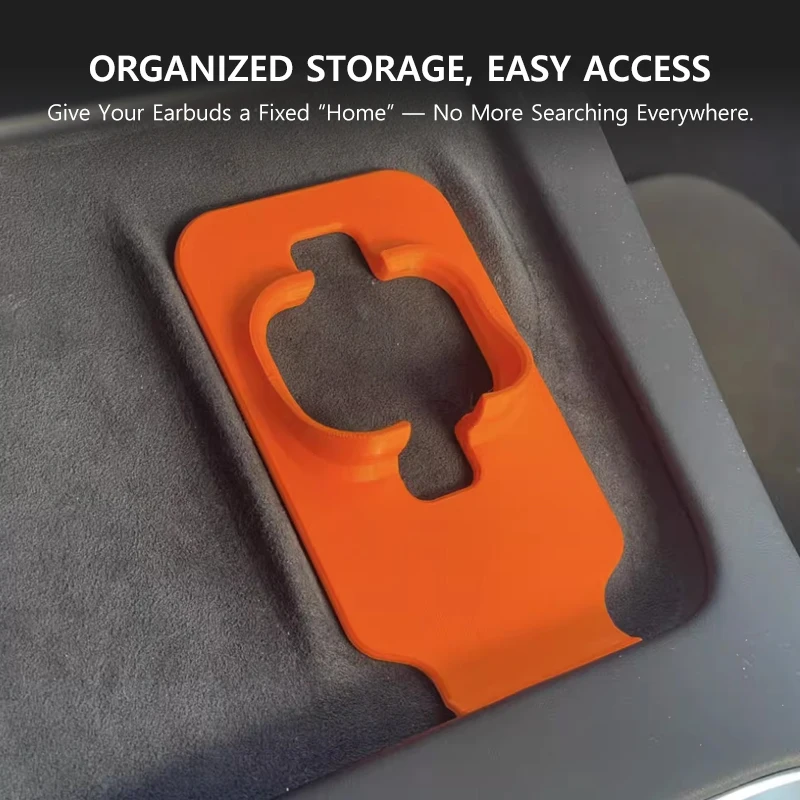 For AirPods Pro Holder for Tesla Model 3 Y Center Console Storage Organizer Wireless Charging Stand Earbuds Dock Tray Accessory