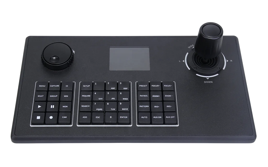 4D Joystick Network NVR Keyboard Controller used in c c t v camera security system