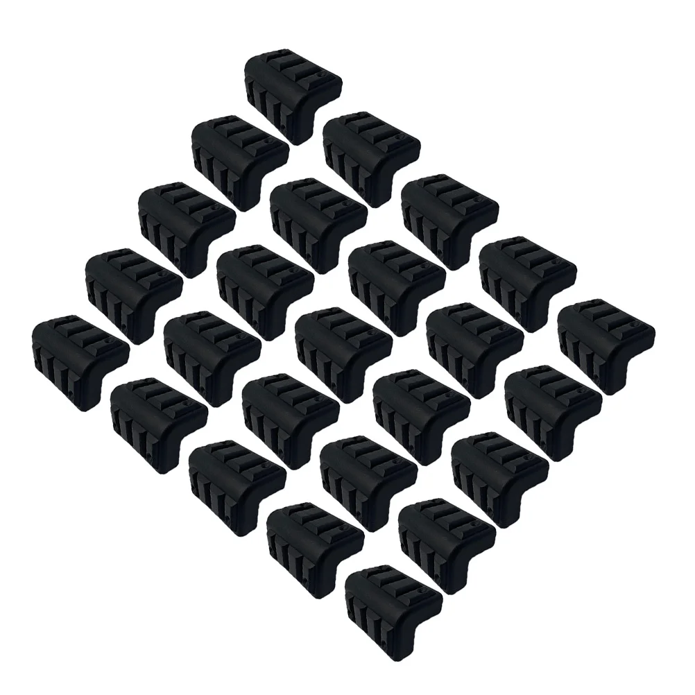 25 قطعة من واقيات الزوايا البلاستيكية غطاء زاوية مكبر الصوت الأسود لصناديق أمبير حماية السلامة المضادة للتصادمات #6