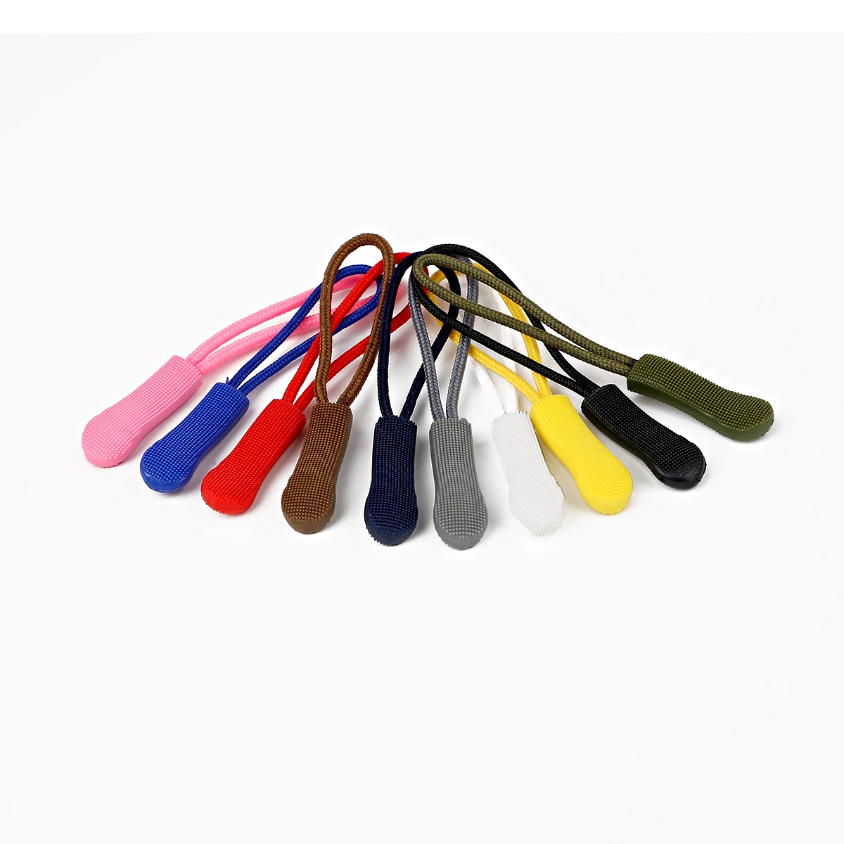 10PcsPVC Zipper Head Pulling Rope Colorful Clothing Luggage Zipper Head Accessories Colorful Pendant Pulling Tail Rope Pulling H