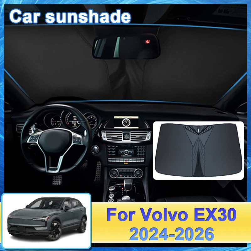

Car Front Rear Sunshield For Volvo EX30 Accessories 2024 2025 2026 Full Coverage Visor Protection Privacy Sunshade Car Body Kit
