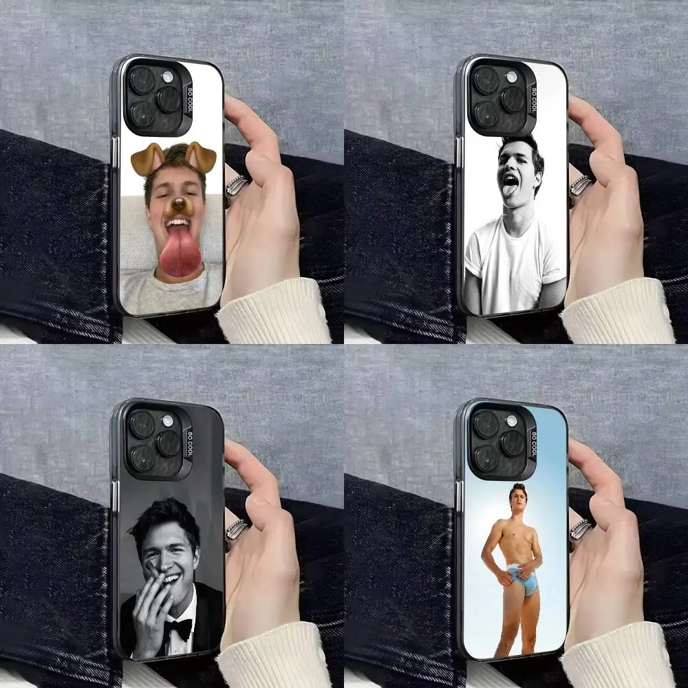 

A-Ansel Elgort Phone Case For iPhone 16,15,14,13,12,11,Mini,Pro,E,SE4,XS,MAX Black Candy Matte Box