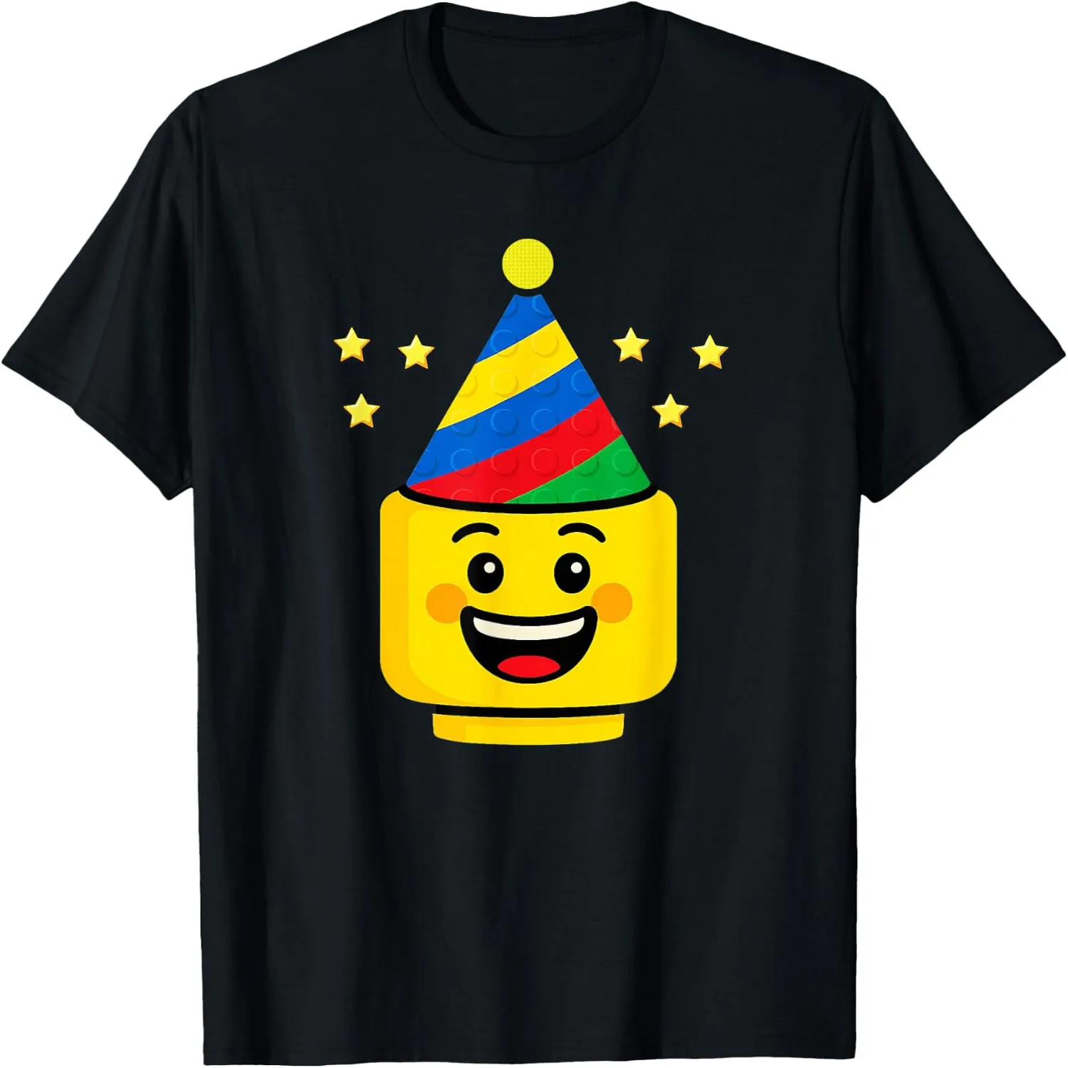 Master Builder with Birthday Hat T-Shirt graphic tee, men’s, women’s, halloween shirt,