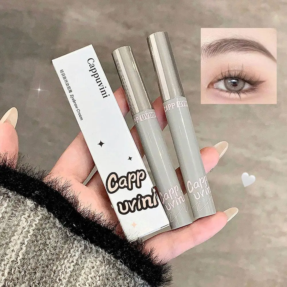 4 colori Tinta per sopracciglia Impermeabile a lunga durata Liquido Enhacer Mascara per sopracciglia Gel Marrone Caffè Tinta Trucco Crema colorante naturale Y5Z7