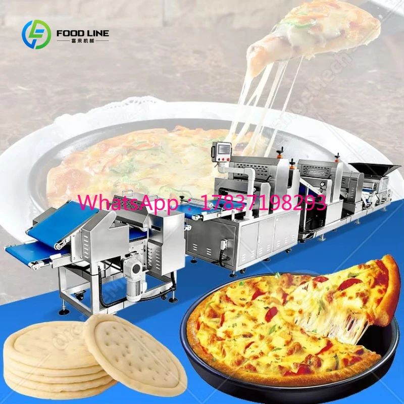 Equipo Personalizado para la Elaboración de Bases de Pizza Congeladas, Línea de Producción de Pan Pita y Pizza