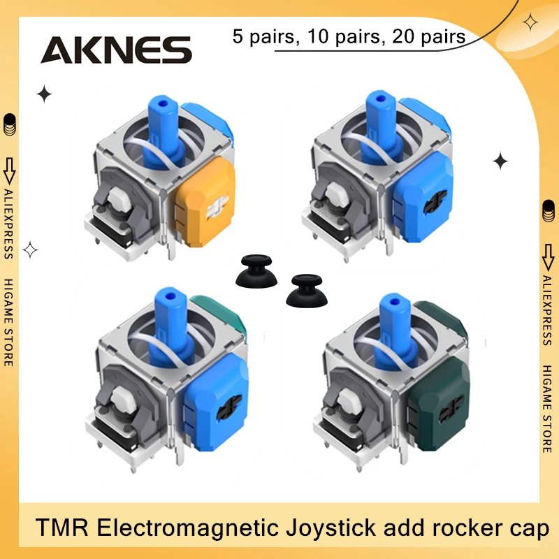 AKNES TMR Electromagnetic Joystick for PS4 PS5 Gamepad Switch Pro Xbox Series Controller Replacement Accessorie add rocker cap