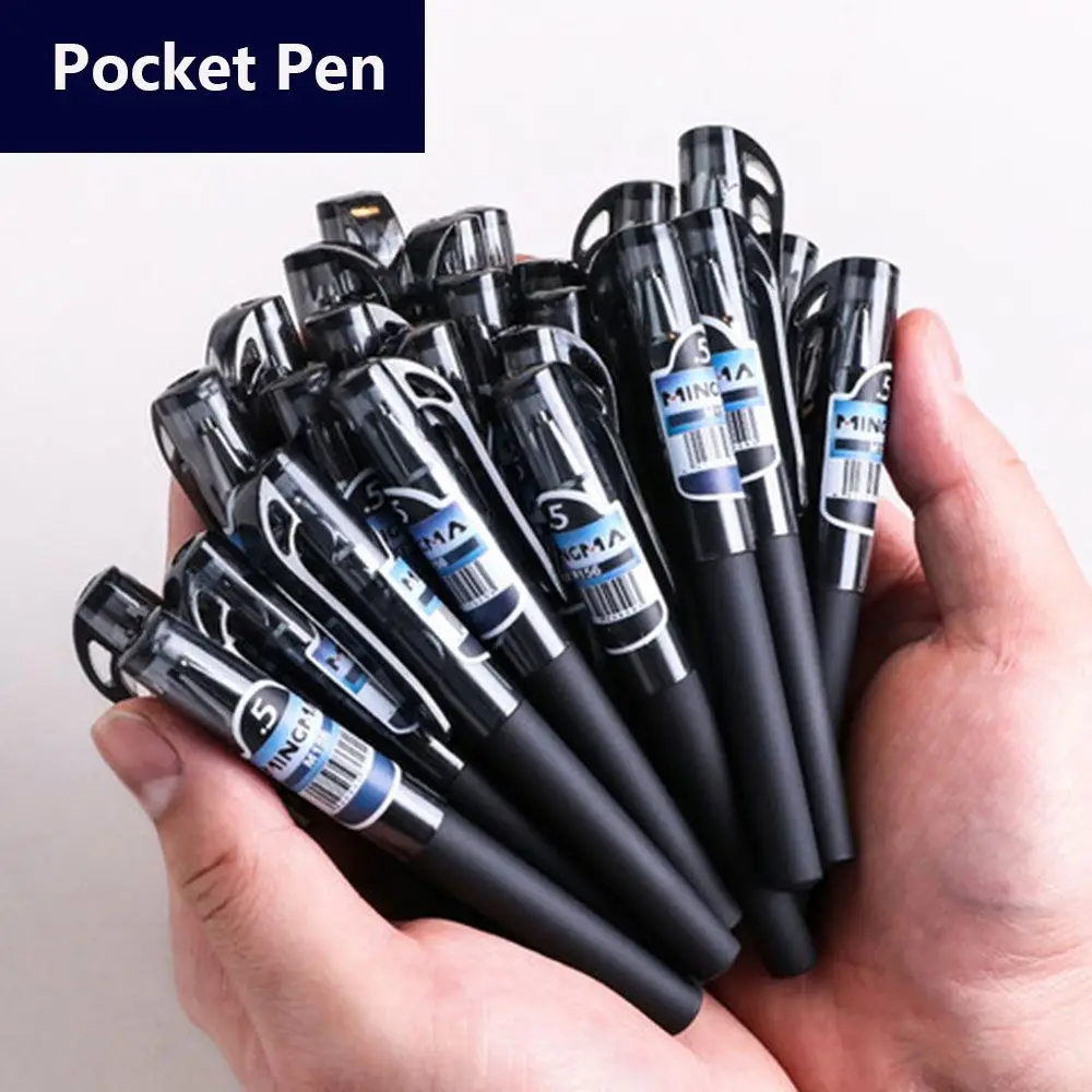 

5PCS 5PCS 0.5mm Portable Mini Ultra Pocket Pen Gel Pen