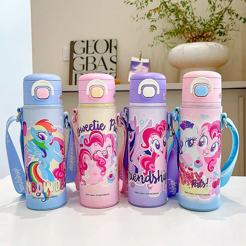 

Kawaii Little Pony Children's 316 Anti-scalding Double Drink Straw Two-in-One Anti-fall Cup