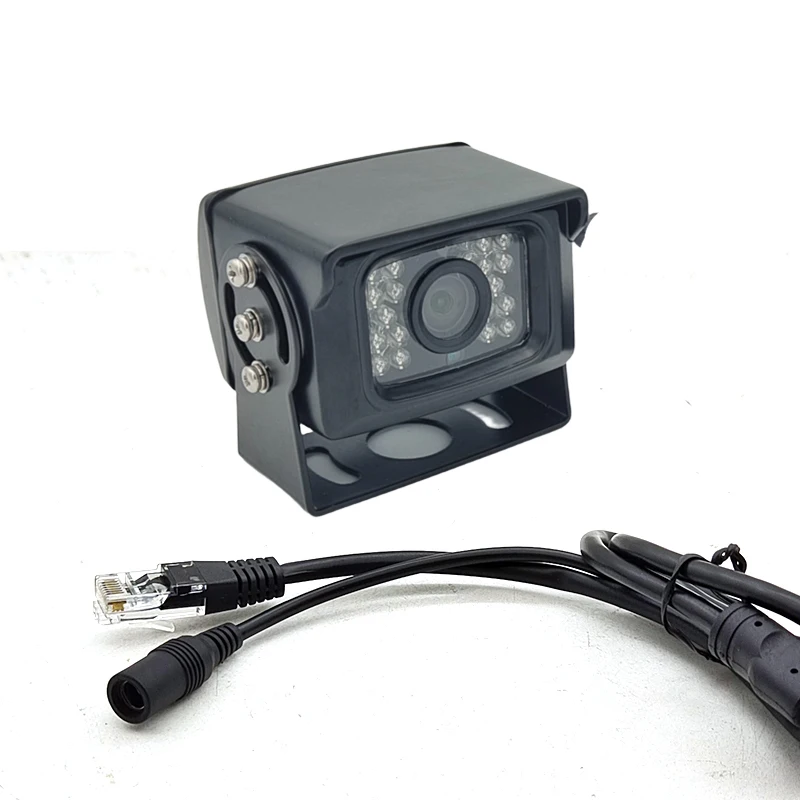 MALE RJ45 DC12V&POE 1080P 3MP 4MP 5MP P2P IP Network Car Rear Camera Reverse Backup Rearview IR Night vision Waterproof BusTruck