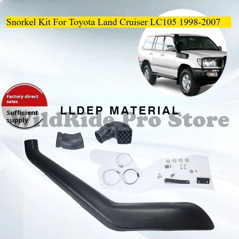 

For Toyota Land Cruiser LC105 1998-2007 Snorkel Kit Waterproof Air Intake Pipe Off-Road 4x4 Rugged &amp; Durable Off-Road Adventure