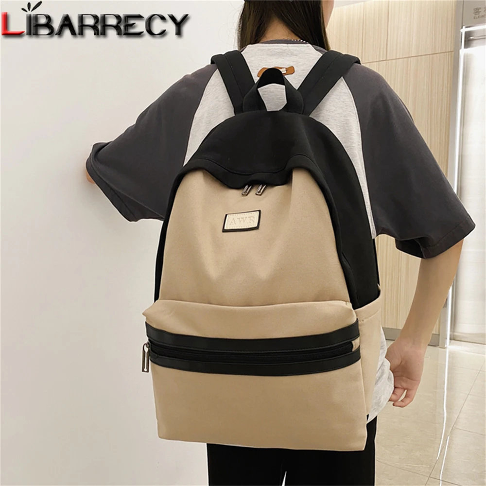 

Panelled New High-capacity Ladies Backpacks High-quality Nylon Teenagers Laptop Backpacks Fashionable Women Schoolbags Sac Femme