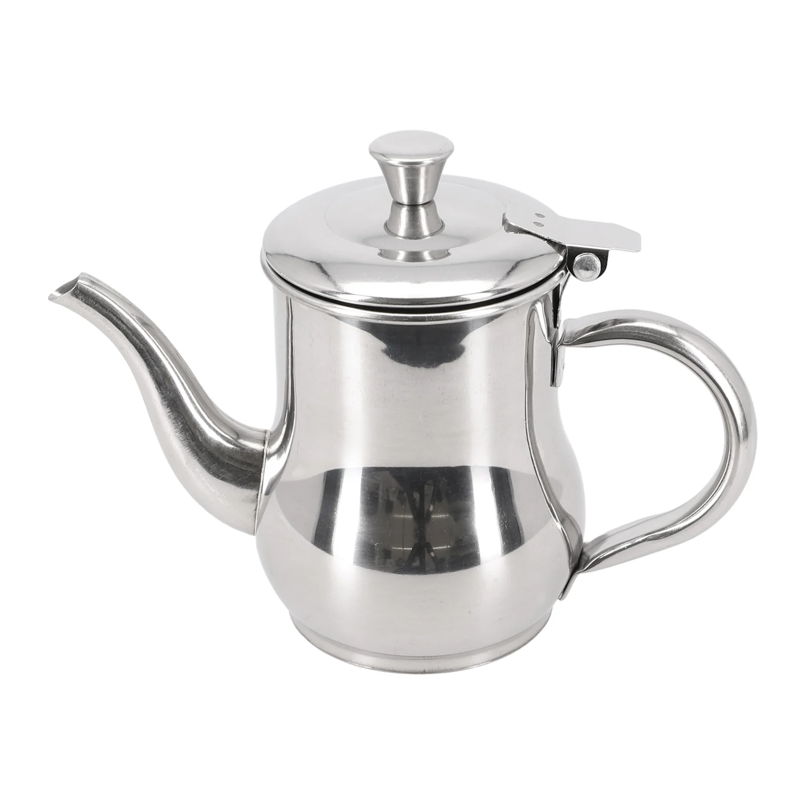 

Stainless Steel Oilcan 11Ounce Consumption Each Durable Recycle Household Oils Silver Strong All-steel Handle Cooker