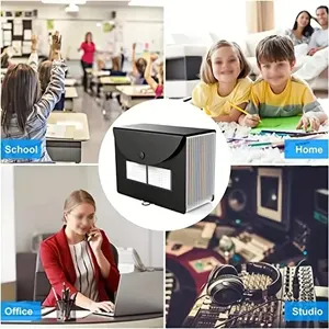 Expandable file folder, 12 pockets, A4 size, organizer, large capacity, portable, classroom accordion file box, office 12 Main Sales Caixa File - №3