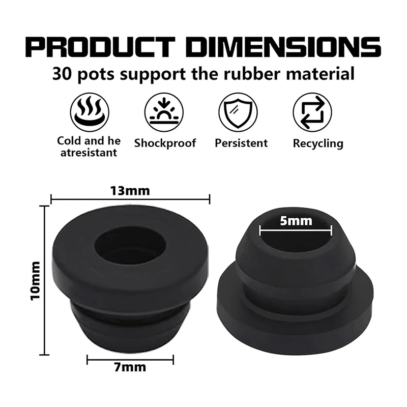 

File storage in Stock New Arrivals Pack of 30 Rubber Grommets Pot Carrier for Dogetic Smev