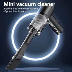 New Small Handheld Desktop Vacuum Cleaner Wireless Car Hoover Dual Use for Home and Car 120W High Power Powerful Vacuum Cleaner