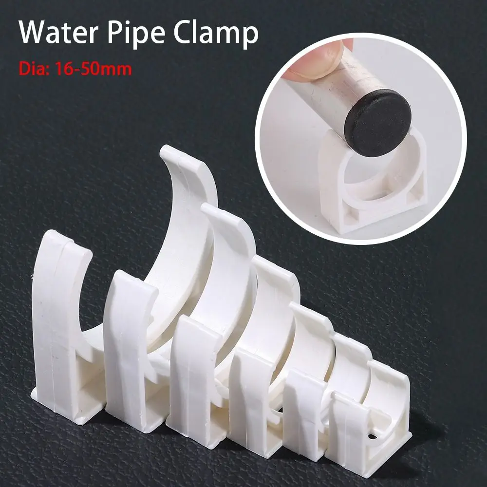 10 pçs braçadeira de tubulação de irrigação do jardim aquário tanque de peixes adaptador de rega suporte de tubo de água 16/20/25/32/40/50mm acessórios de pressão fixa