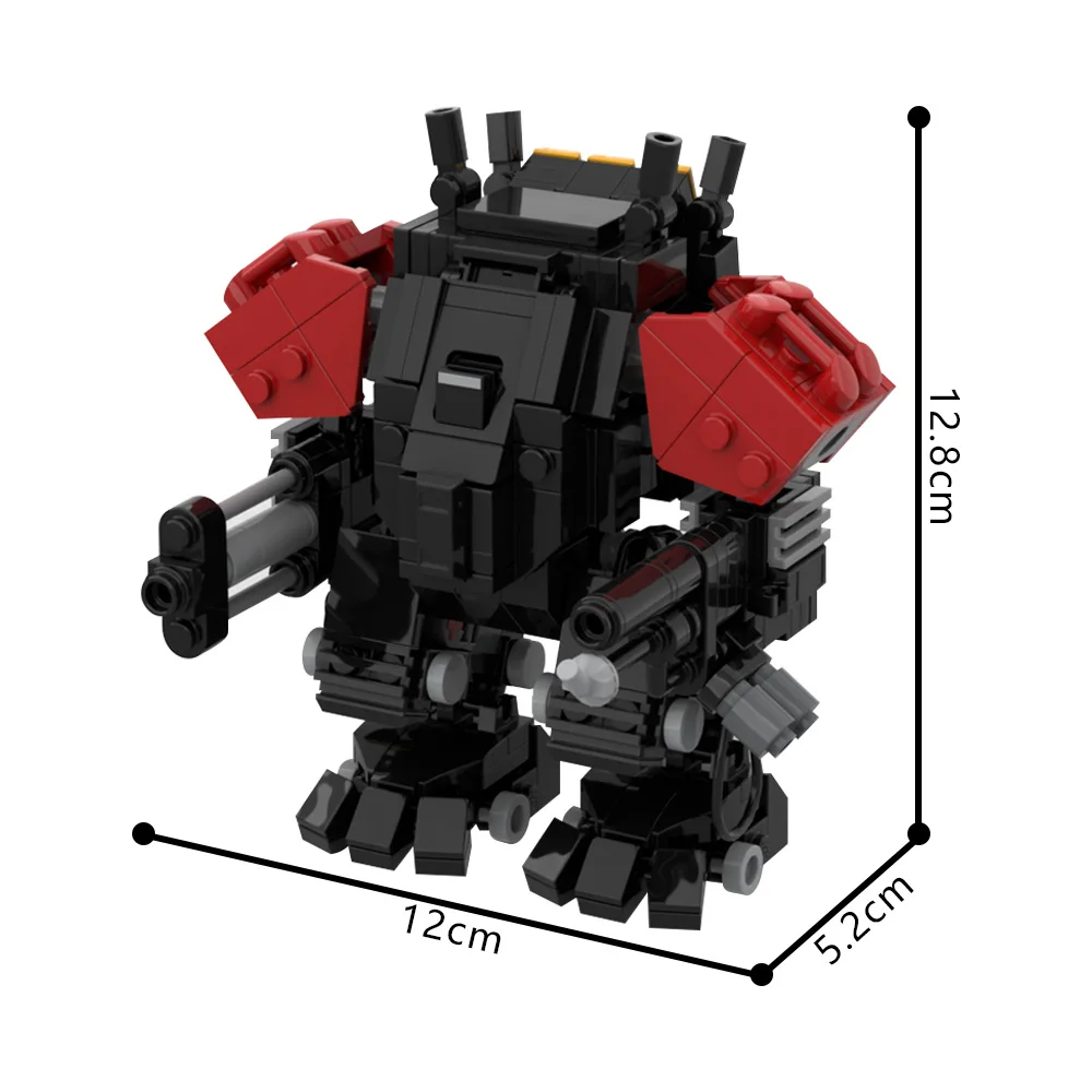 Moc filme helldiverseds automaton hulk mech monsterblocos de construção modelo gatling sentinela hulk scorcher tijolos montado brinquedo presente
