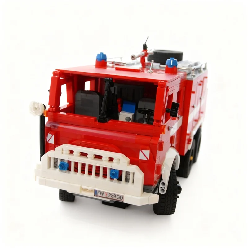 2751pcs MOC Fire Engine Steyr 680 M3 The Gmuend AUSTRIA Fire Department In 1 17 Scale City Fire Model Building Blocks Craft