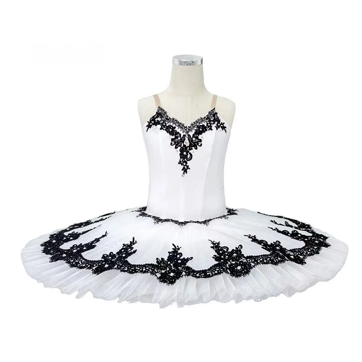 Black and white Paquita Million Clown Ballet Tutu Skirt Ballet Performance Competition Dress