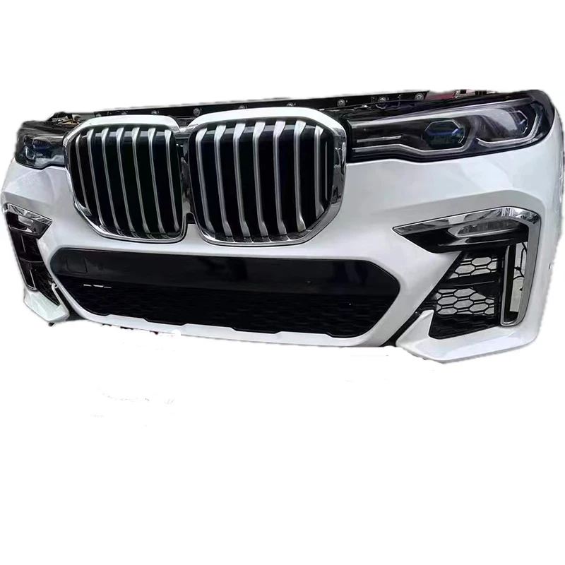 Available For The BMW X-Series Carbon Fiber Front And Rear Bumper Replacement Kit With A New Front Lip Wing Upgrade