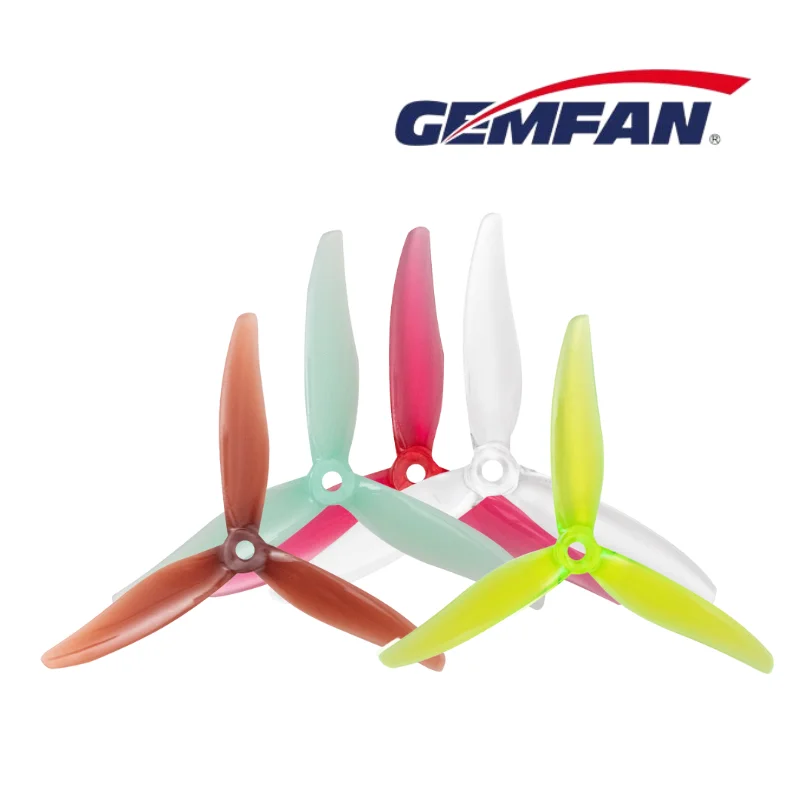 Gemfan Hurricane 51366 Propeller 3 Blade MCK ReV3 for FPV Racing Freestyle Drones 6Pair/12Pcs RC DIY Accessories