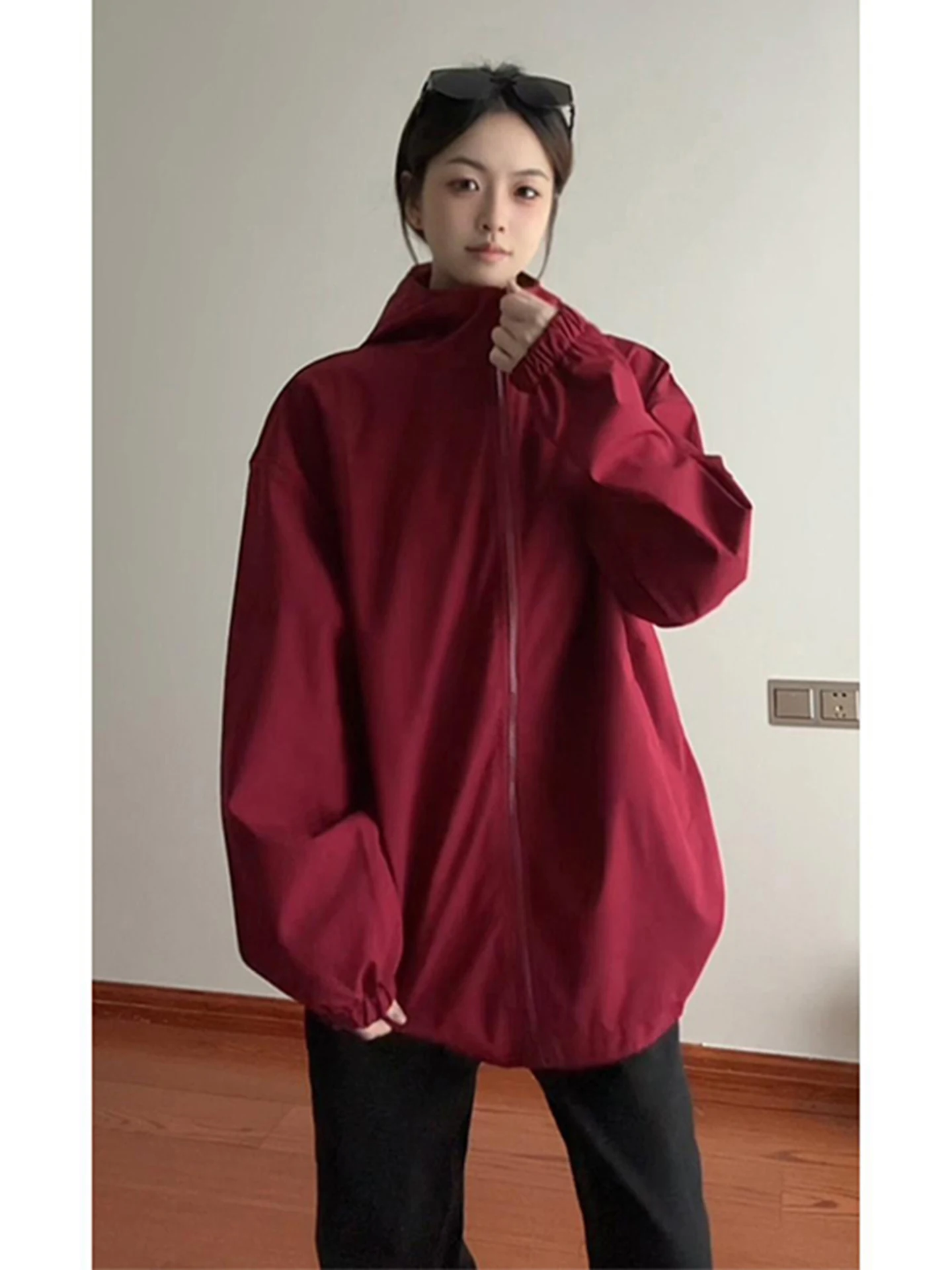 

Функциональная мягкая куртка ex American Functional Softshell для активного отдыха, устойчивая к износу, для спортивного скалолазания, цвета красного вина, свободного кроя, водонепроницаемая