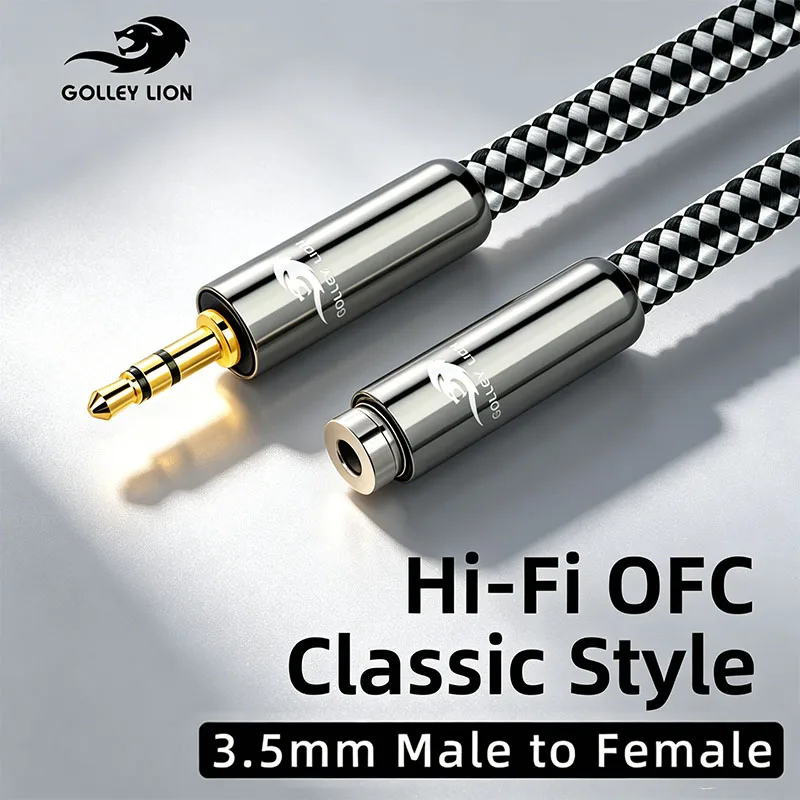 Jack 3.5mm Aux Extension Cable for Car Laptop Mini PC TV Xiaomi Huawei Stereo 3.5 mm Audio Jack Headphone Speaker Cable