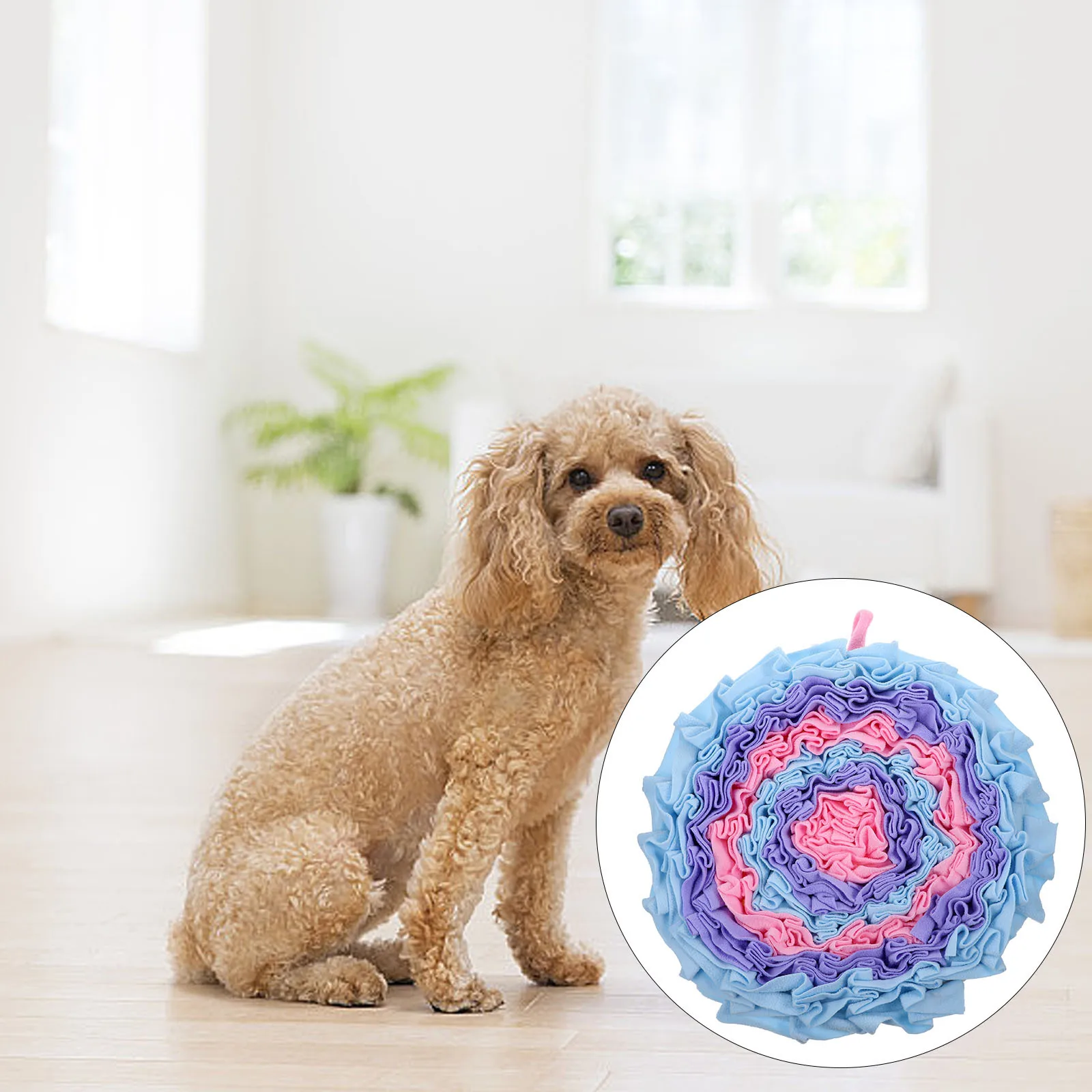 

Dog Slow Feeding Mat Pet Sniff Pad Creative Training Mat Snuffle Blanket Prolong Eating Time Anti-Choke Pet Feeding Slow Feeder