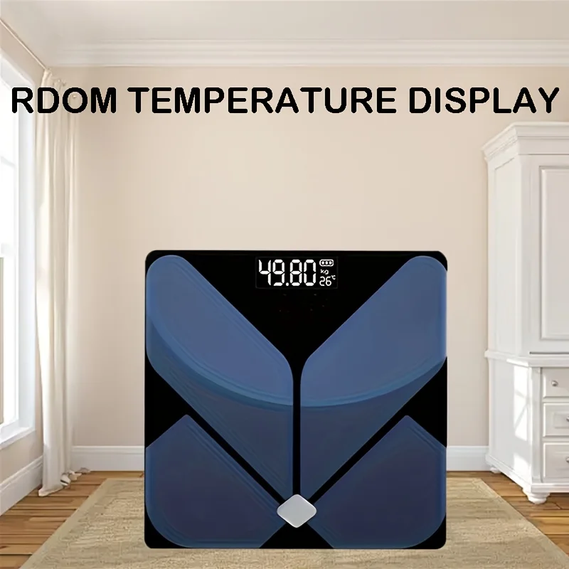 ميزان حمام رقمي عالي الدقة بوزن 400 رطل | شاشة LCD بإضاءة خلفية مع شاشة درجة حرارة ذكية | تعمل بالبطارية | استخدام المنزل/الحمام/النوم #5