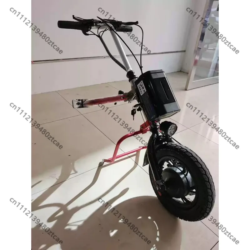 Portable Lithium Electric Towing Head, Universal Connect Accessory For Disabled Elderly Folding Manual Wheelchair Refit