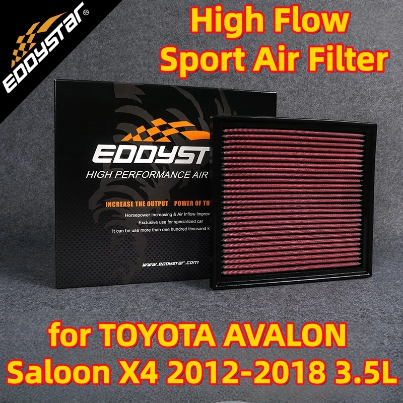 

Спортивный воздушный фильтр с высоким расходом для TOYOTA AVALON Saloon X4 2012-2018 3,5 л GSX40, моющиеся гоночные впускные фильтры