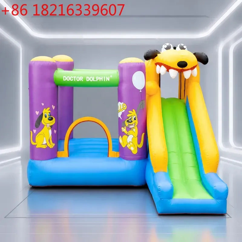Doctor Dolphin Inflatable Castle Outdoor Party Home Jumping Bed Slide Combination Small