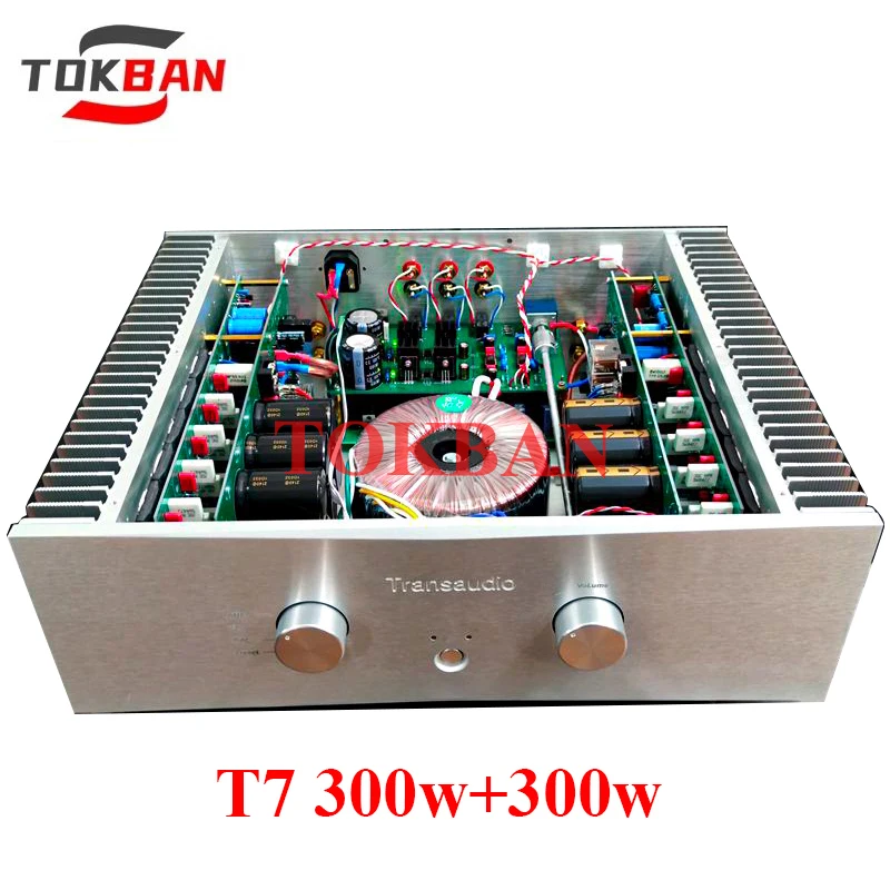 Tokban T7 Power Amplifier 300w*2 Combined High Power Amp MBL Preamp Soft Start 2.0 HIFI Amplifier Audio