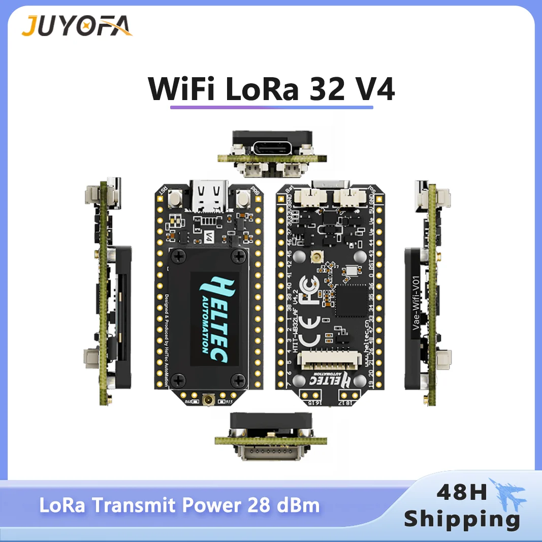 New Meshtastic WiFi LoRa 32 V4 ESP32S3 SX1262 Solar Powered Dev-Board Support WiFi BLE LoRa With 0.96inch OLED Low Power
