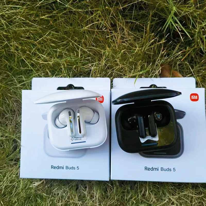 5/10 قطعة بالجملة Xiaomi Redmi Buds 5 سماعة بلوتوث 5.3 46dB نشط إلغاء الضوضاء 40h عمر البطارية الطويل سماعة
