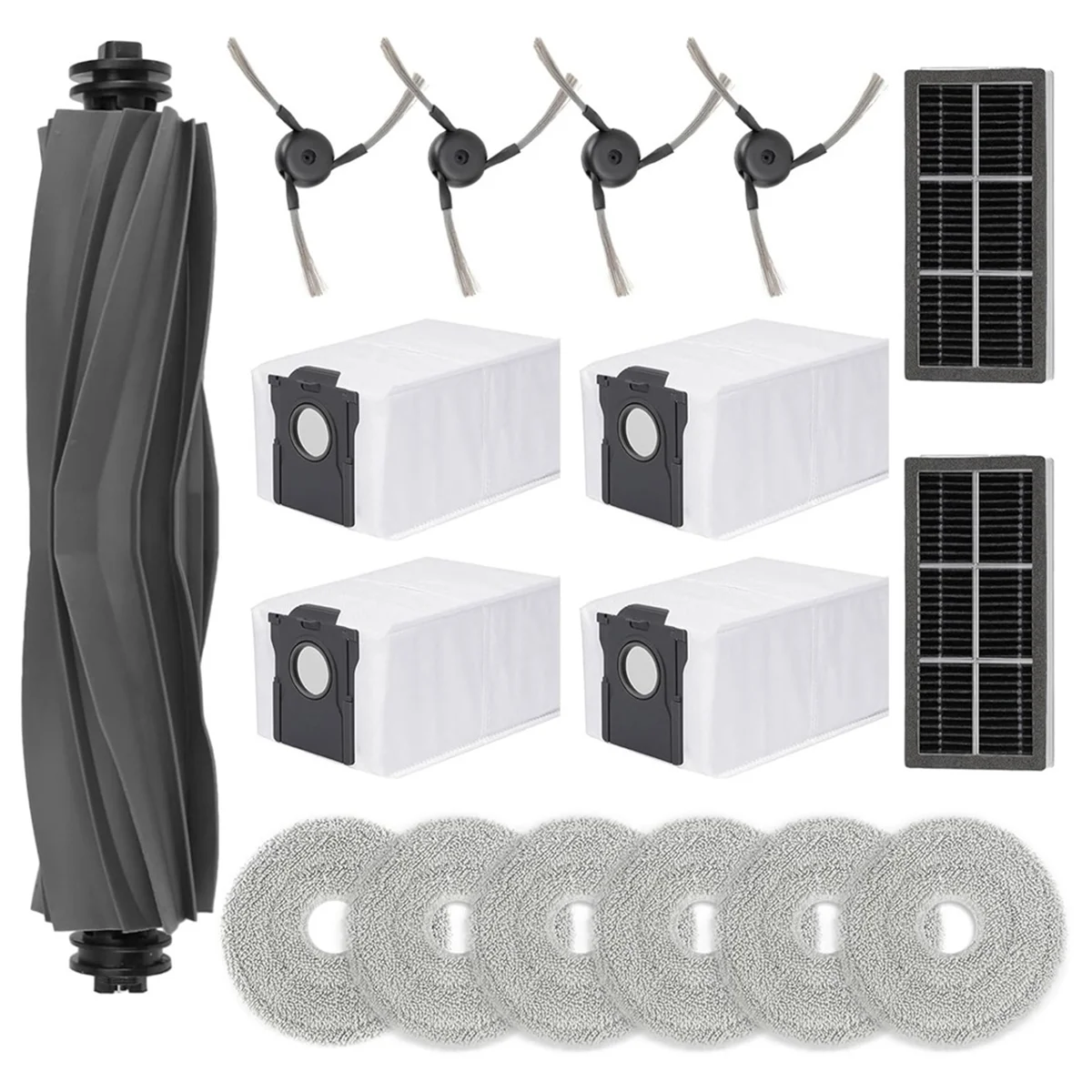 ملحقات أجزاء المكنسة الكهربائية لقطع غيار المكنسة الكهربائية الروبوتية X40 Ultra فرشاة جانبية رئيسية فلتر Hepa وسادة ممسحة كيس الغبار