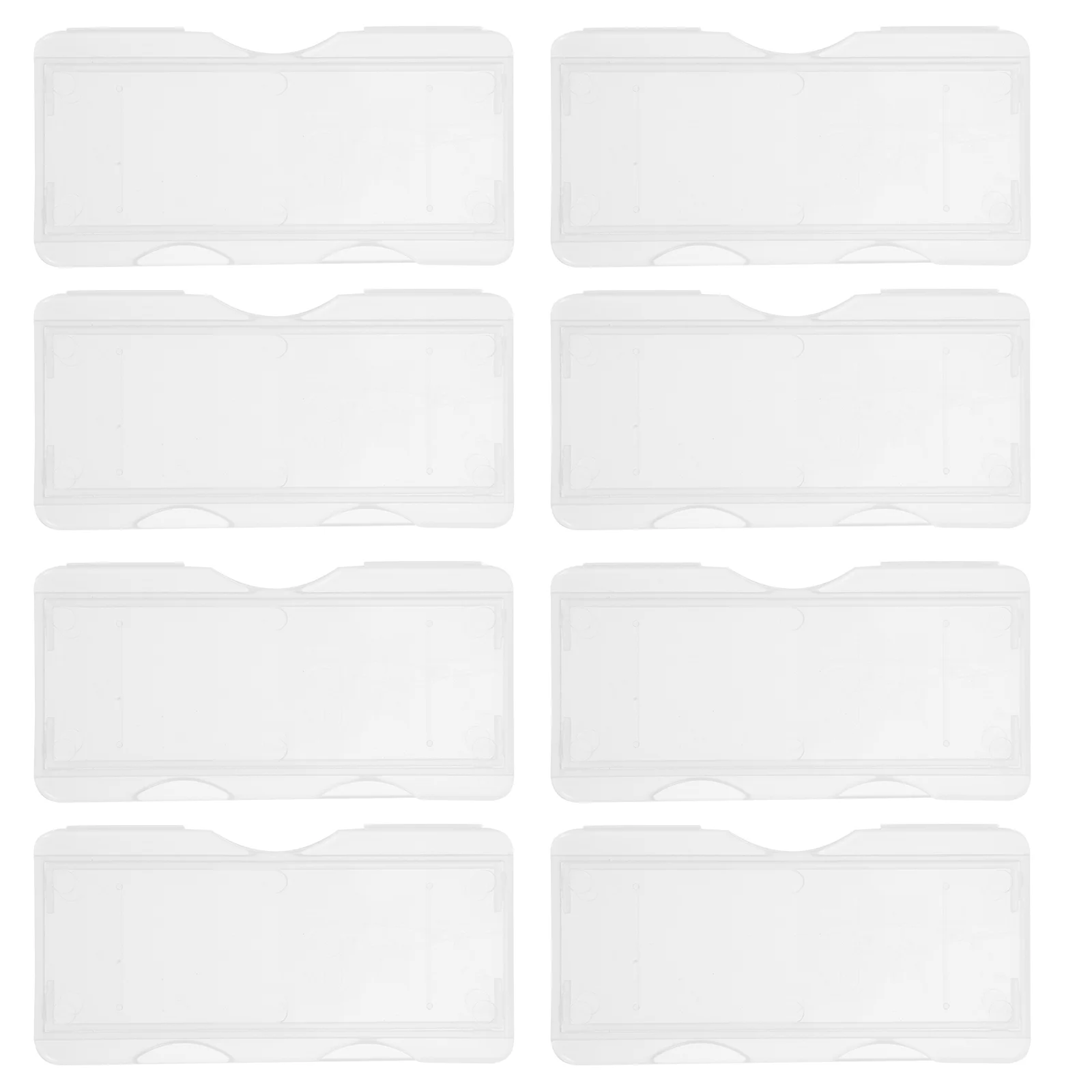 

White Microscope Slide Bag Set: 100Pcs Slide Holder Individual Slide Storage Box Lab Containers